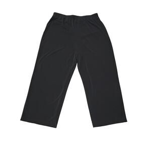Simonton Says Designed by George Black Elastic Waist Polyester Dress Pants Slack